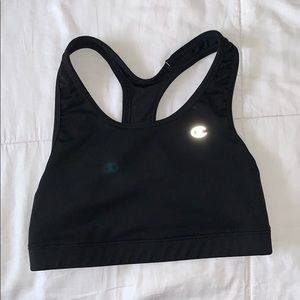 Champions Black Sports Bra